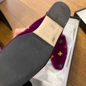 Gucci loafer velvet size 37